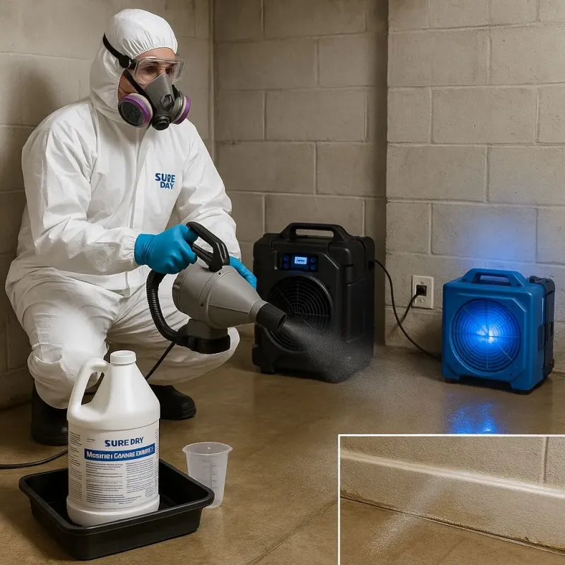 Sanitization and Odor Removal process in Kemp, TX